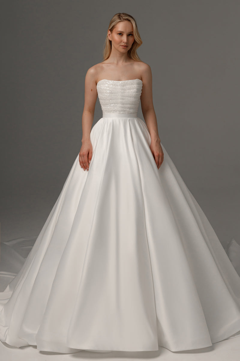 2 in 1 Wedding Dress Elu With Detachable Protea Skirt – Olivia 