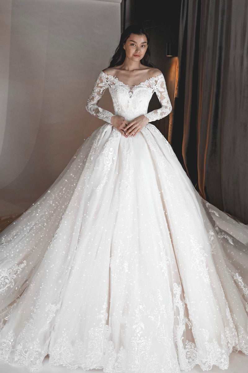 Wide Strap Wedding Dresses  Bridal Gowns with Thick Shoulder