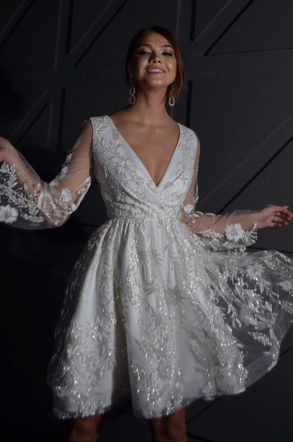 Sheer Sleeves Wedding Dresses & Gowns  Online Bridal Shop – Olivia Bottega