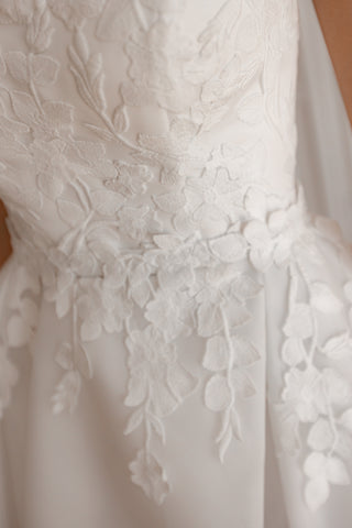 Wedding Dress Lillian with Detachable Train - Olivia Bottega