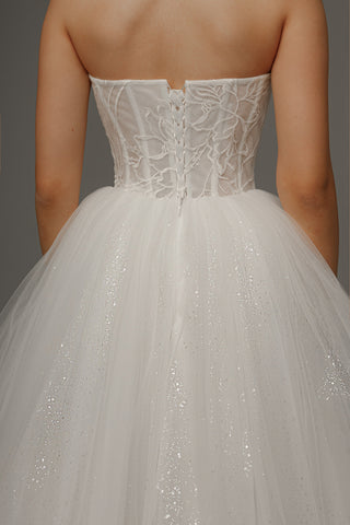 Short Wedding Dress Helena with Detachable Straps