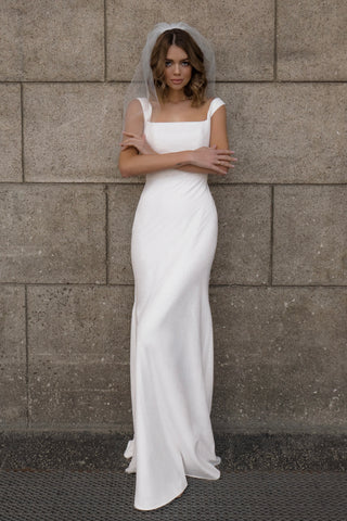 Detmgel 2023 New Modern Scoop Neck A-Line Wedding Dresses Luxury Backless  Sleeveless Beading Lace Court