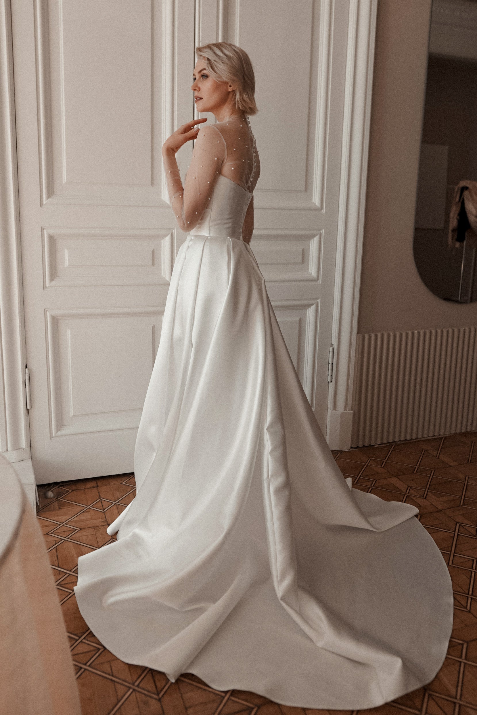 Plus Size Mikado Wedding Dress Chloe – Olivia Bottega