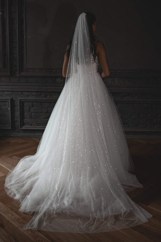 Plus Size Short Sparkly Wedding Dress Milana – Olivia Bottega