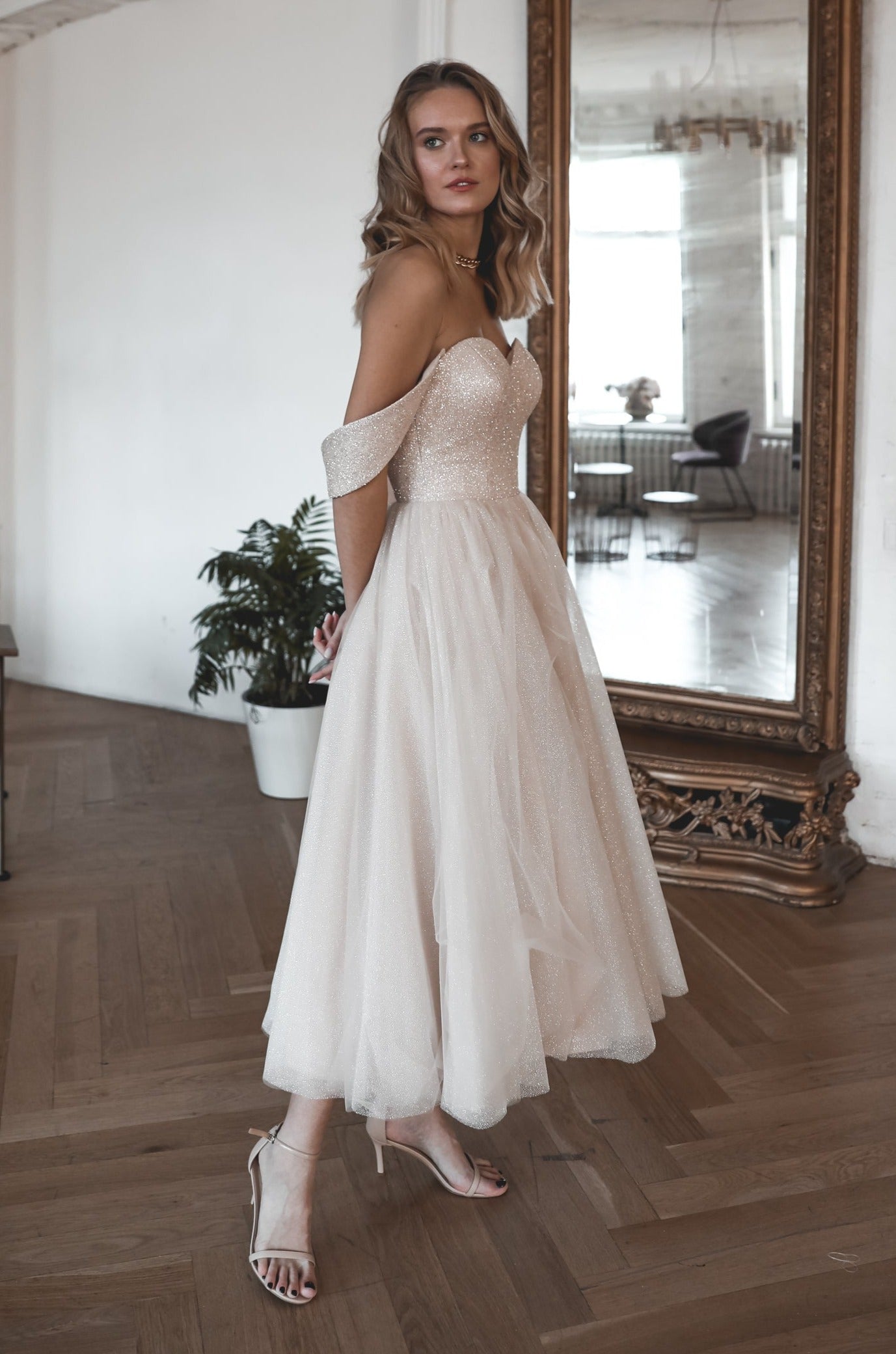 Short White Wedding Dress With Sleeves Modest Reception Dress Elope  Engagement Photoshoot Midi Dress Courthouse Wedding Dress -  Canada