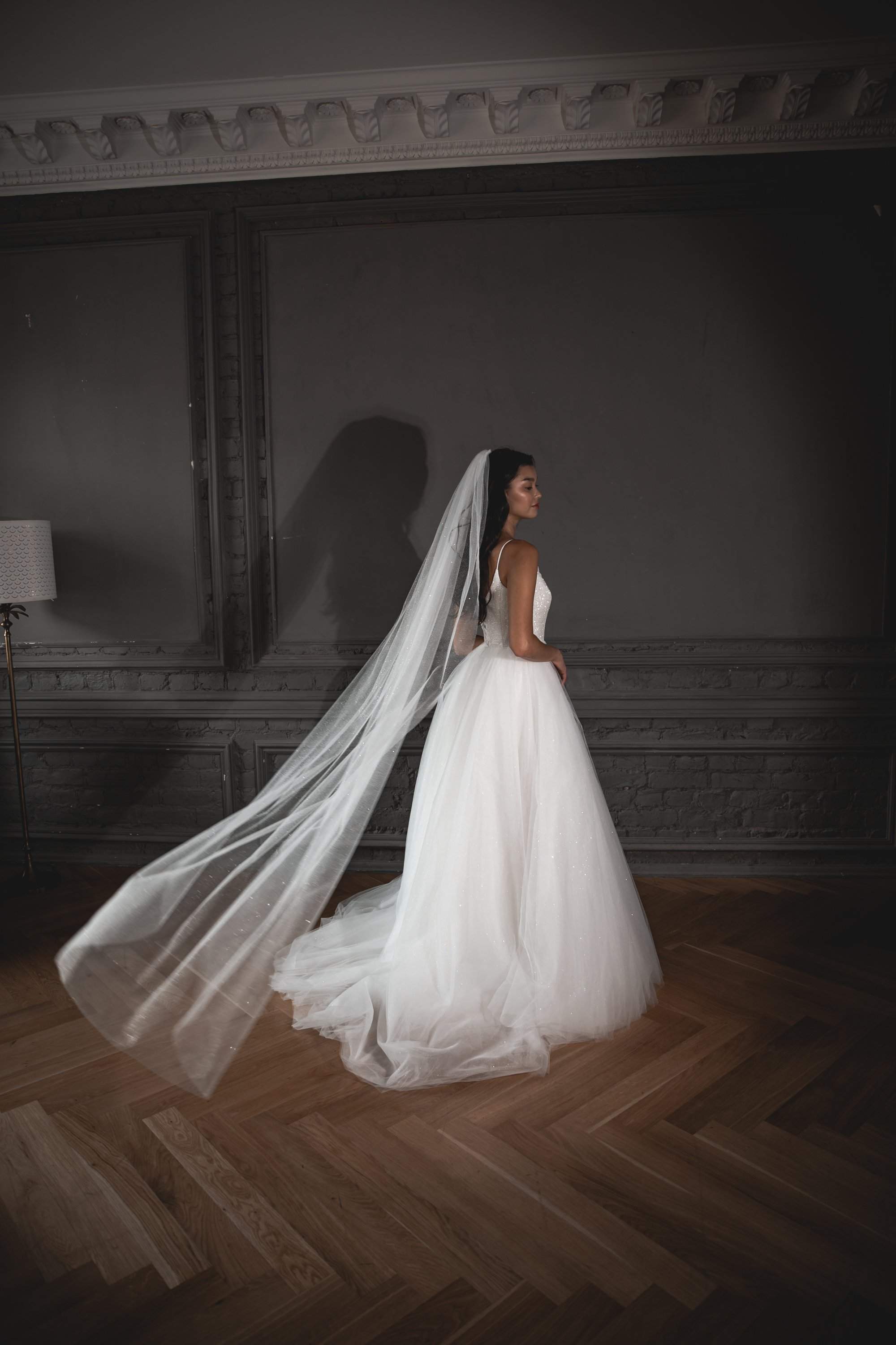 1 Tier Ivory Cathedral Veil for Wedding Online – BestWeddingVeil