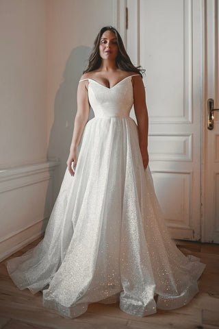 Wide Strap Wedding Dresses  Bridal Gowns with Thick Shoulder