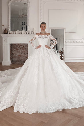 Princess Dress Women's Off The Shoulder Wedding Bridal Ball Gown 2